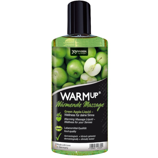 JOYDIVISION WARMUP - OLIO DA MASSAGGIO RISCALDANTE ALLA MELA VERDE - 150 ML - Secretroomsexyshop