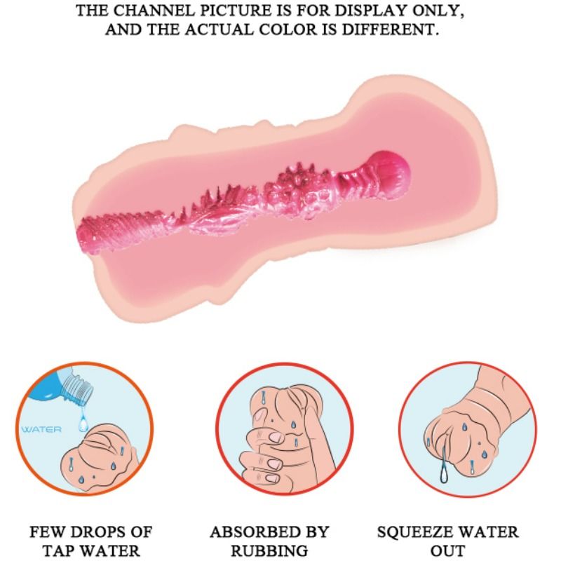 CRAZY BULL - WATER SKIN VAGINA MASTURBADOR WITH VIBRATING BULLETS - 2