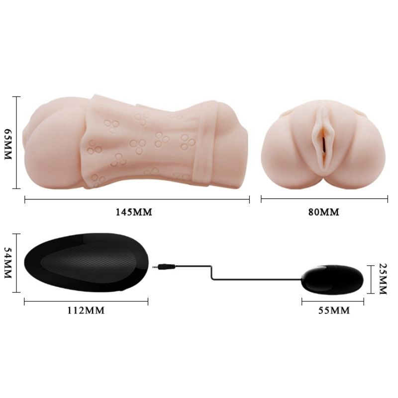 CRAZY BULL - WATER SKIN VAGINA MASTURBADOR WITH VIBRATING BULLET 2 - 3