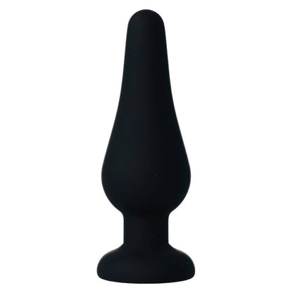 INTENSE - PIPO M BLACK SILICONE ANAL PLUG 11 CM