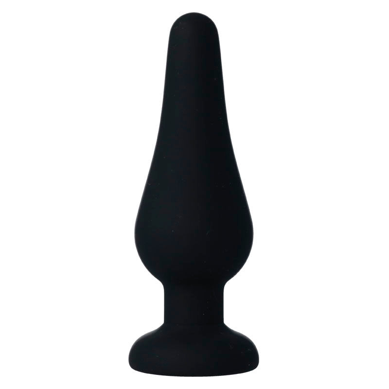 INTENSE - ANAL PLUG PIPO M BLACK SILICONE 11 CM - 3