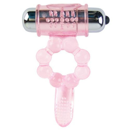 BAILE - SILICONE RING 10 TONGUE RHYTHMS WITH PINK VIBRATION - 1