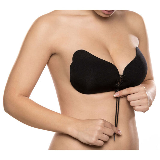 BYE-BRA - LACE-IT ENHANCEMENT PUSH-UP BLACK CUP C - 1