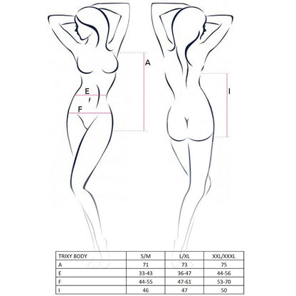 PASSION - WOMAN TRIXY TEDDY BLACK SIZE L/XL - L/XL / BLACK - 4