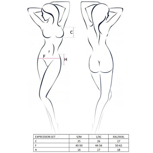 PASSION - WOMAN EXPRESSION SET SIZE L/XL FETISH