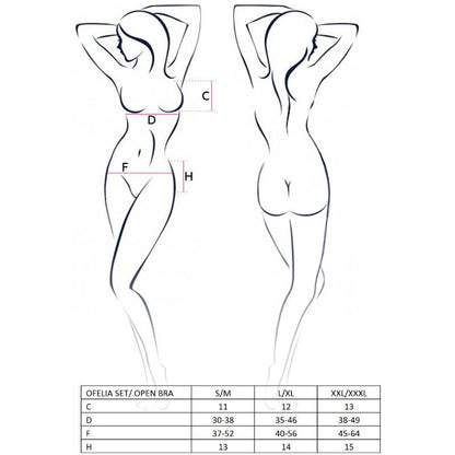 PASSION - WOMEN'S OFELIA SET SIZE L/XL