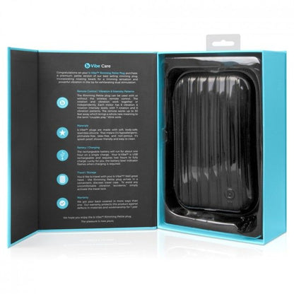 B-VIBE - RIMMING REMOTE CONTROL BUTT PLUG PETITE BLACK