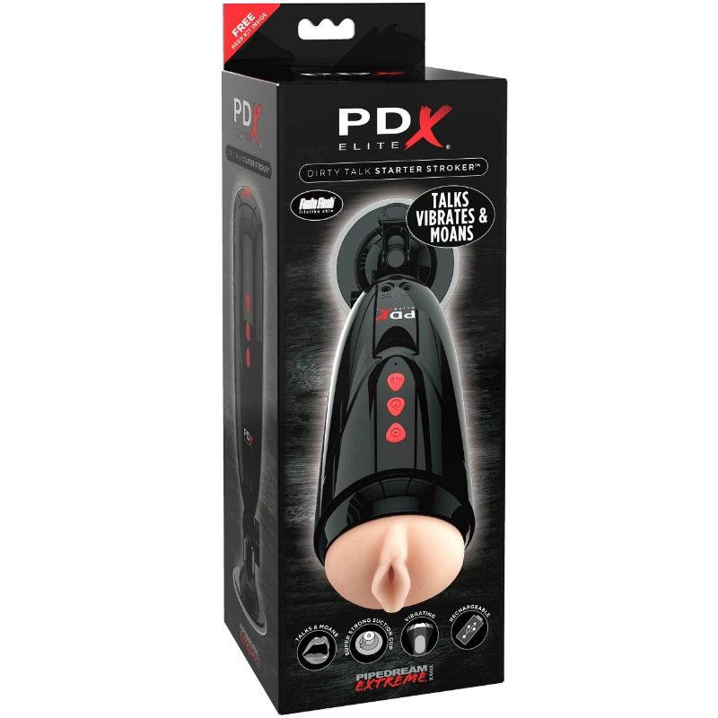 PDX ELITE - DIRTY TALK STARTER STROKER - 1