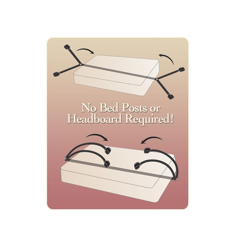 FETISH FANTASY SERIES - BED BINDINGS RESTRAINT KIT - 2