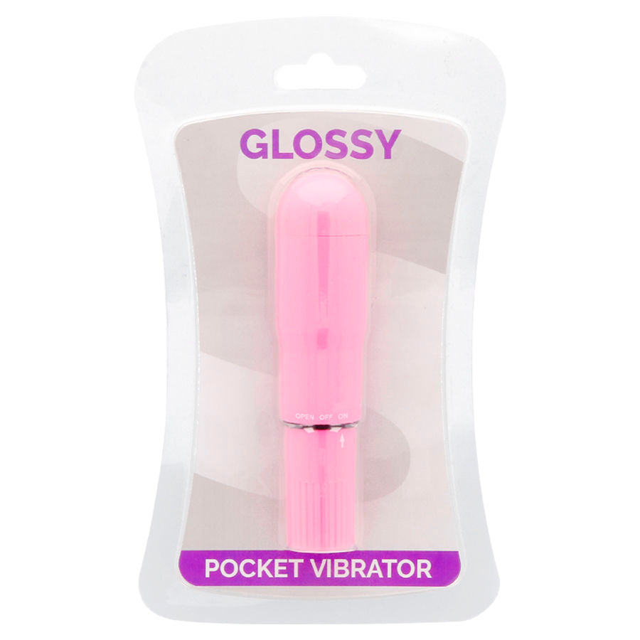 GLOSSY - POCKET VIBRATOR DEEP ROSE - 1