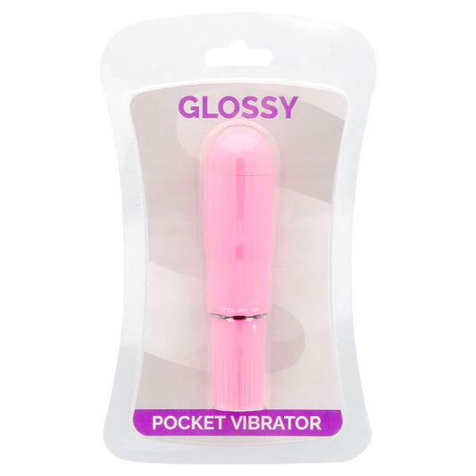 GLOSSY - POCKET VIBRATOR DEEP ROSE - 1