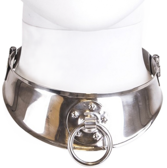 METAL HARD - RESTRAINT COLLAR WITH RING - 1