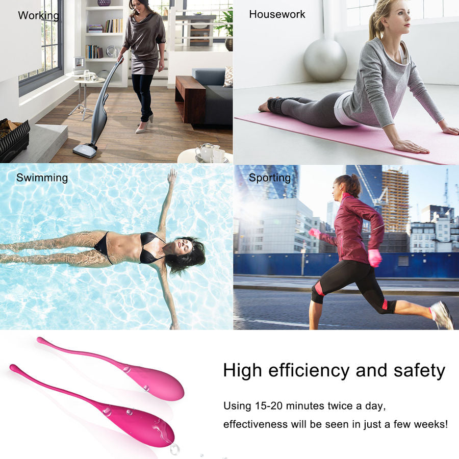 LESLIE - KEGEL FIT PELVIC MUSCLE TRAINING SET 6 WEIGHTS - 12