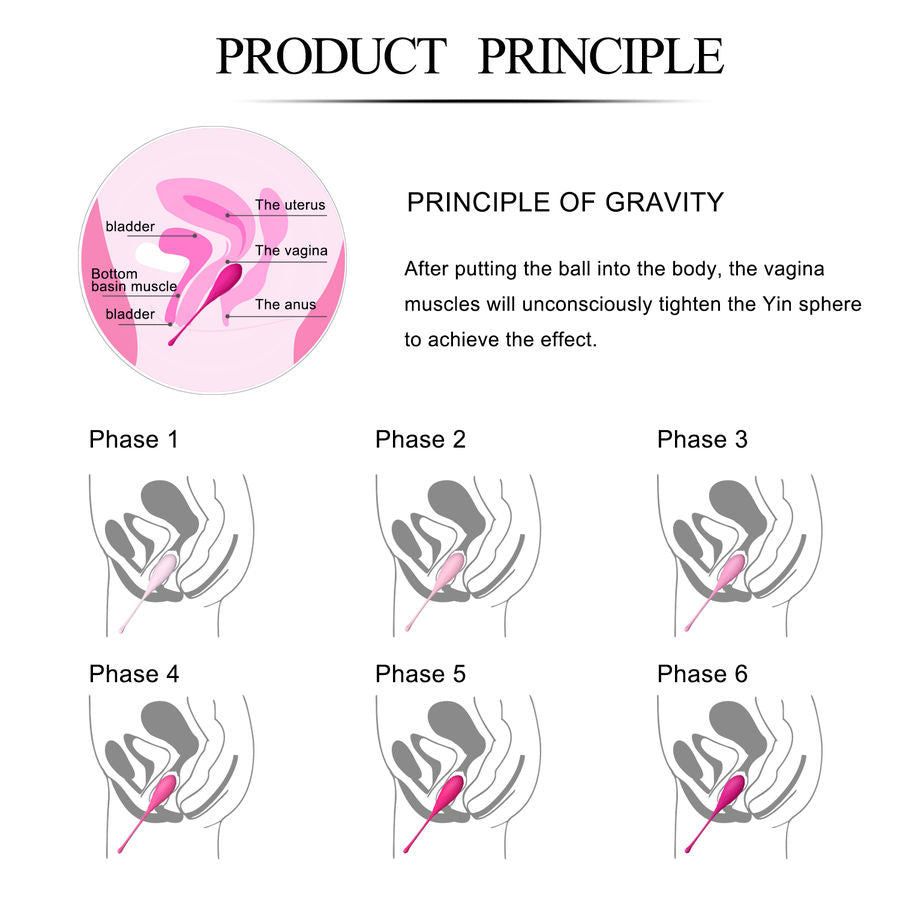 LESLIE - KEGEL FIT PELVIC MUSCLE TRAINING SET 6 WEIGHTS - 13
