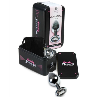 SECRETPLAY - PLUG ANAL TRANSPARENT ALUMINUM 8 CM - 1