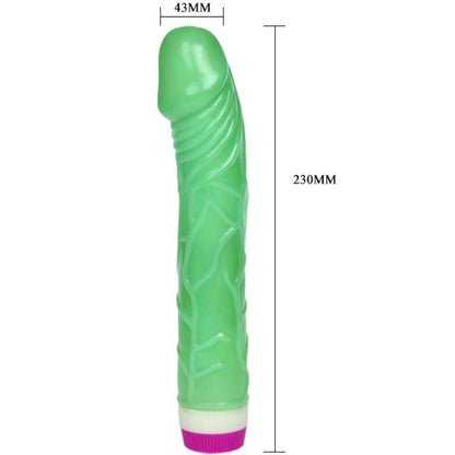 BAILE - WAVES OF PLEASURE VIBRATOR 23 CM GREEN - 6