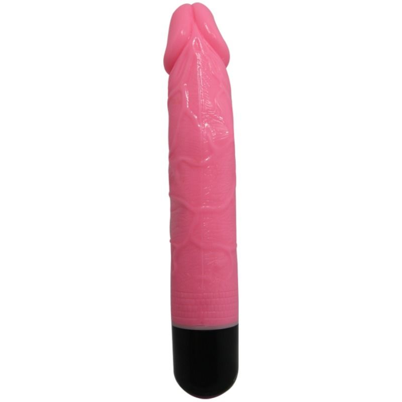 BAILE - COLORFUL SEX REALISTIC VIBRATOR PINK 23 CM - 3