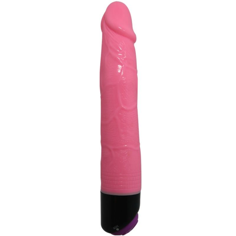 BAILE - COLORFUL SEX REALISTIC VIBRATOR PINK 23 CM - 1