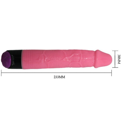 BAILE - COLORFUL SEX REALISTIC VIBRATOR PINK 23 CM - 8