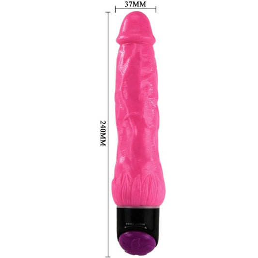 BAILE - VIBRATEUR RÉALISTE COLORÉ ROSE 24 CM