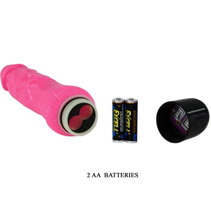 BAILE - COLORFUL SEX REALISTIC VIBRATOR PINK 24 CM - 3