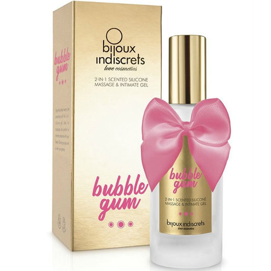 BIJOUX - BUBBLE GUM GEL 2 IN 1 SILICONE STRAWBERRY GUM 100 ML - 1