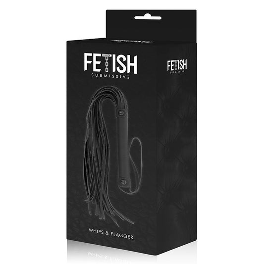 FETISH SUBMISSIVE - VEGAN LEATHER WHIP - 1