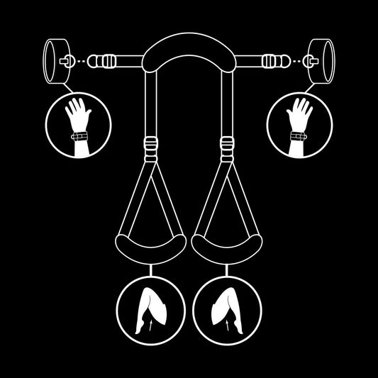 FETISH SUBMISSIVE - POSIZIONE A GAMBE APERTE CON MANETTE FODERA IN NOPRENE