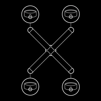 FETISH SUBMISSIVE - UNION VEGAN LEATHER HANDCUFFS