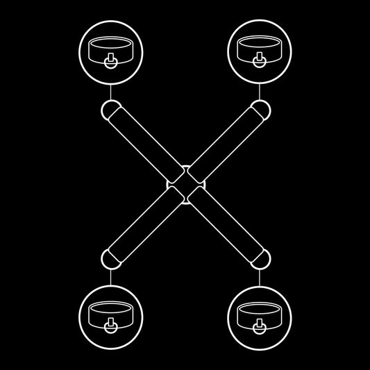 FETISH SUBMISSIVE - UNION VEGAN LEATHER HANDCUFFS