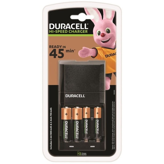 DURACELL - CHARGUER 45MIN. + 2xAA 1700mAh + 2xAAA 750mAh - 1