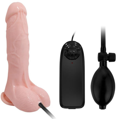BAILE - REALISTIC VIBRATING AND INFLATABLE DILDO 18.8 CM - 9