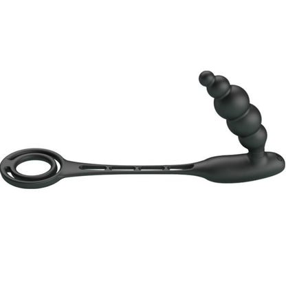 PRETTY LOVE - PENIS RINGS WITH VIBRATOR PLUG - 2