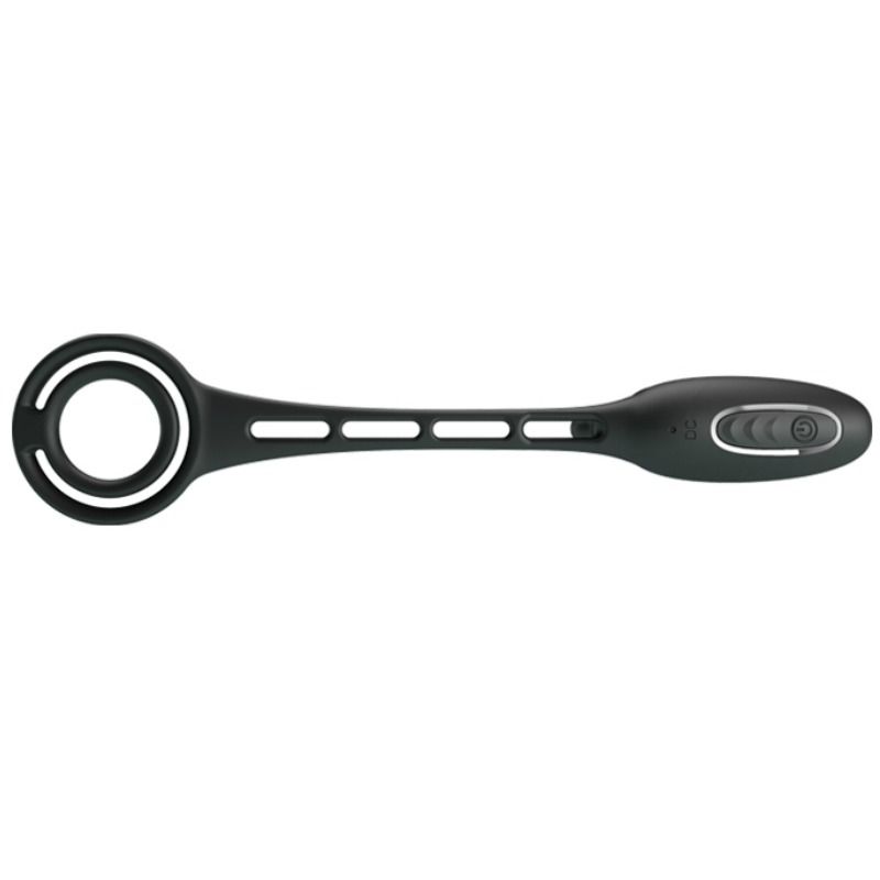 PRETTY LOVE - PENIS RINGS WITH VIBRATOR PLUG - 3