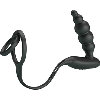 PRETTY LOVE - PENIS RINGS WITH VIBRATOR PLUG - 5