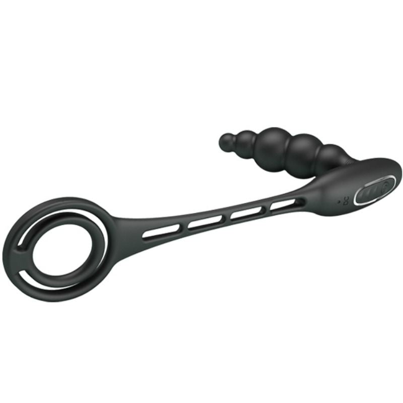 PRETTY LOVE - PENIS RINGS WITH VIBRATOR PLUG - 6