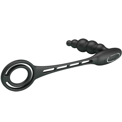PRETTY LOVE - PENIS RINGS WITH VIBRATOR PLUG - 6