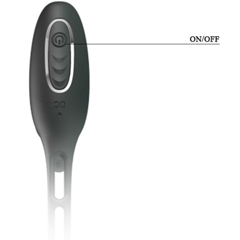PRETTY LOVE - PENIS RINGS WITH VIBRATOR PLUG - 7