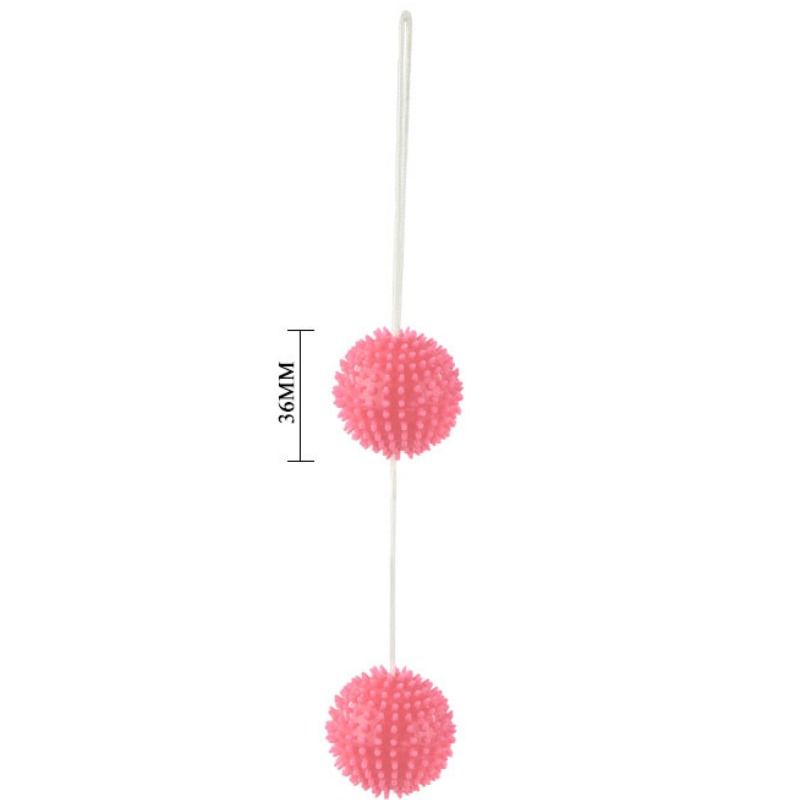 BAILE - A DEEPLY PLEASURE PINK TEXTURED BALLS 3.6 CM - 4