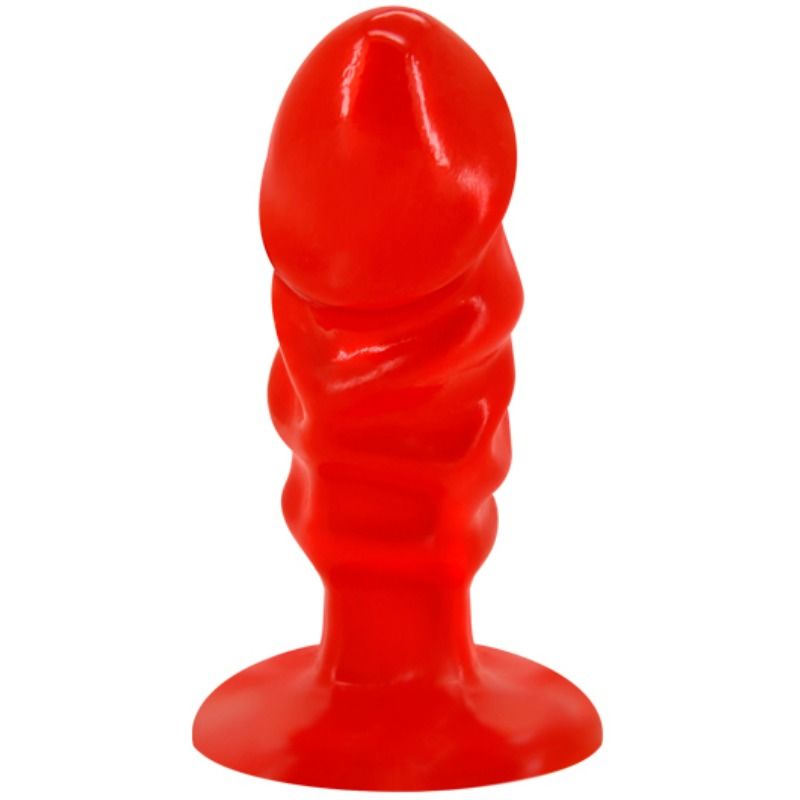 BAILE - UNISEX ANAL PLUG WITH RED SUCTION CUP - 1