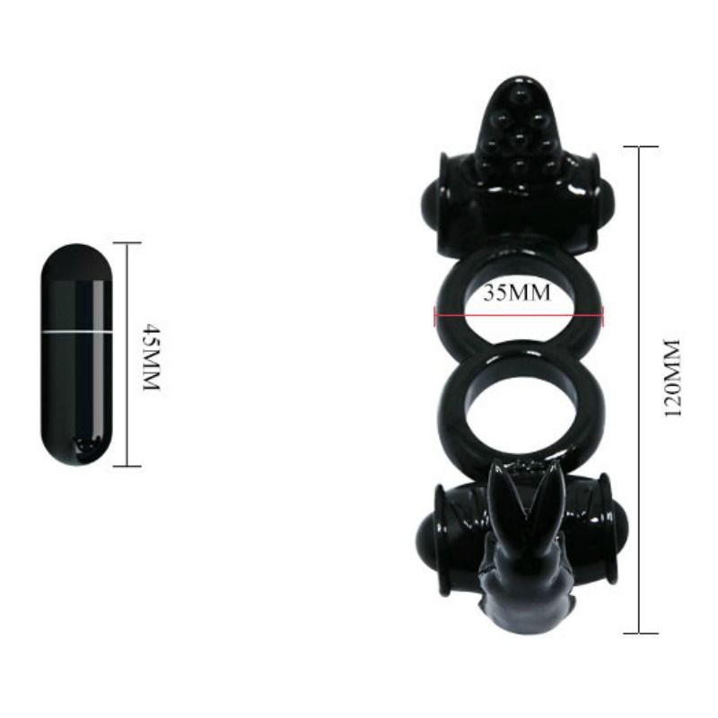BAILE - SWEET RING DOUBLE RING WITH DOUBLE RABBIT - 3