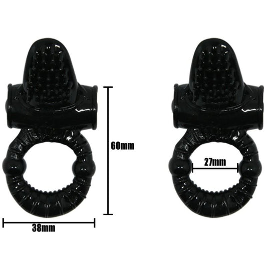 BAILE - SWEET RING VIBRATING RING WITH STRUCTURED RABBIT