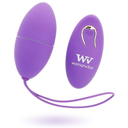 WOMANVIBE - ALSAN SILICONE REMOTE CONTROL EGG PURPLE - 1
