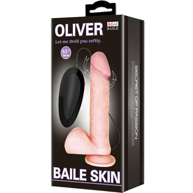 BAILE - OLIVER REALISTIC VIBRATOR WITH ROTATION FUNCTION - 3