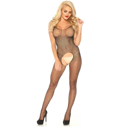LEG AVENUE - FISHNET TANK BODYSTOCKING ONE SIZE - 2