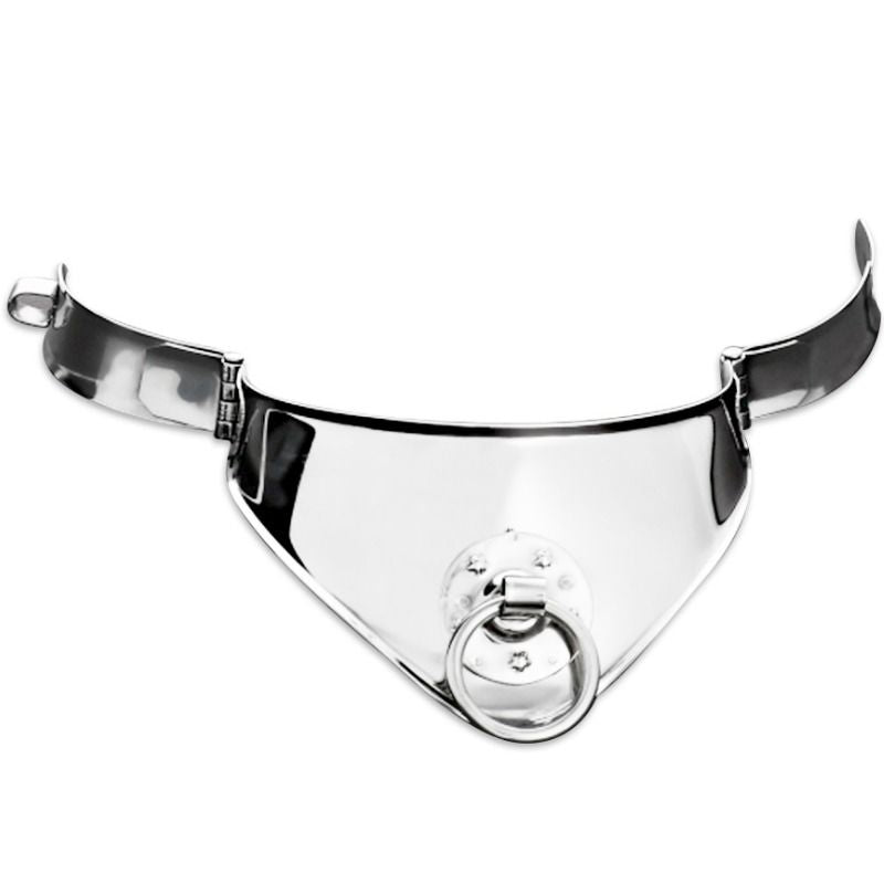 METAL HARD - RESTRAINT COLLAR WITH RING AND PADLOCK 12.5 CM - 3