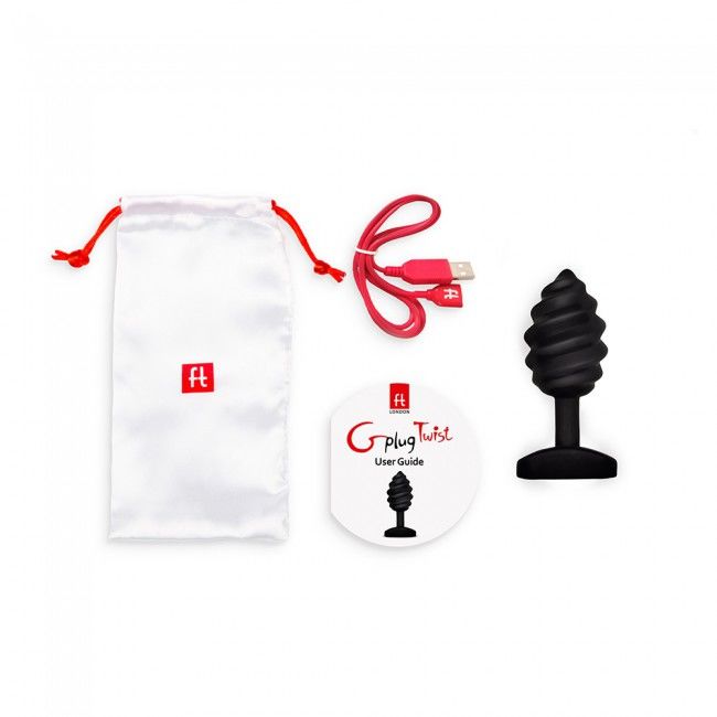 G-VIBE - GPLUG TWIST WITH BLACK VIBRATION