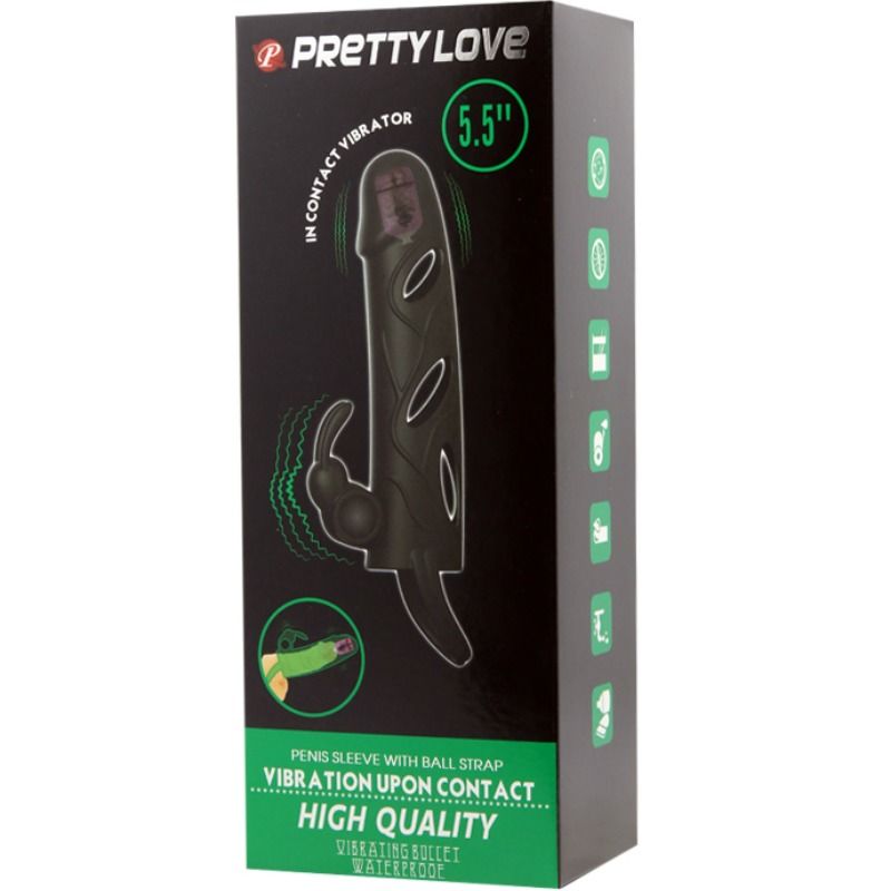 PRETTY LOVE - SILICONE COVER WITH VIBRATION 14 CM 2.0 - 8