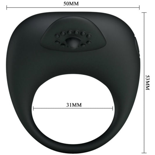 PRETTY LOVE - VIBRATING RING WITH TONGUE - 1