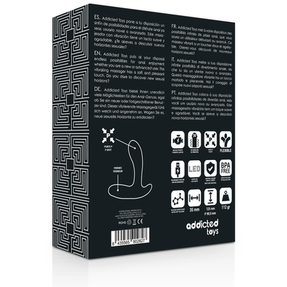 ADDICTED TOYS - ANAL MASSAGER BLACK VIBRATION - 4